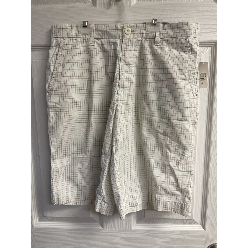 Old Navy Men's White and Colored Stripe Shorts - Size 32
